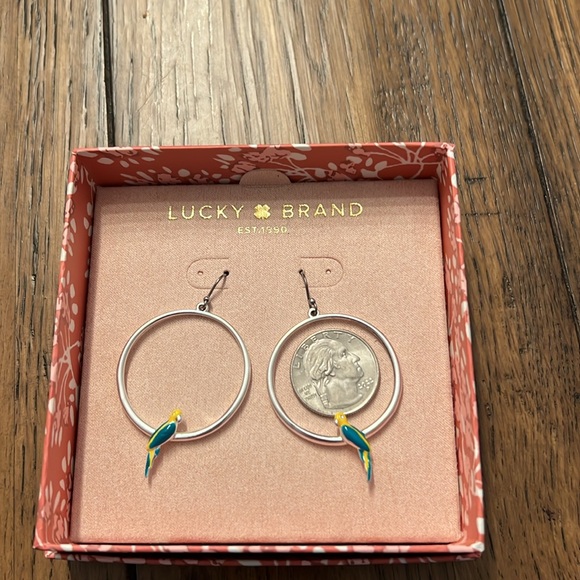 Lucky Brand parrot Hoop Earrings - Picture 5 of 5